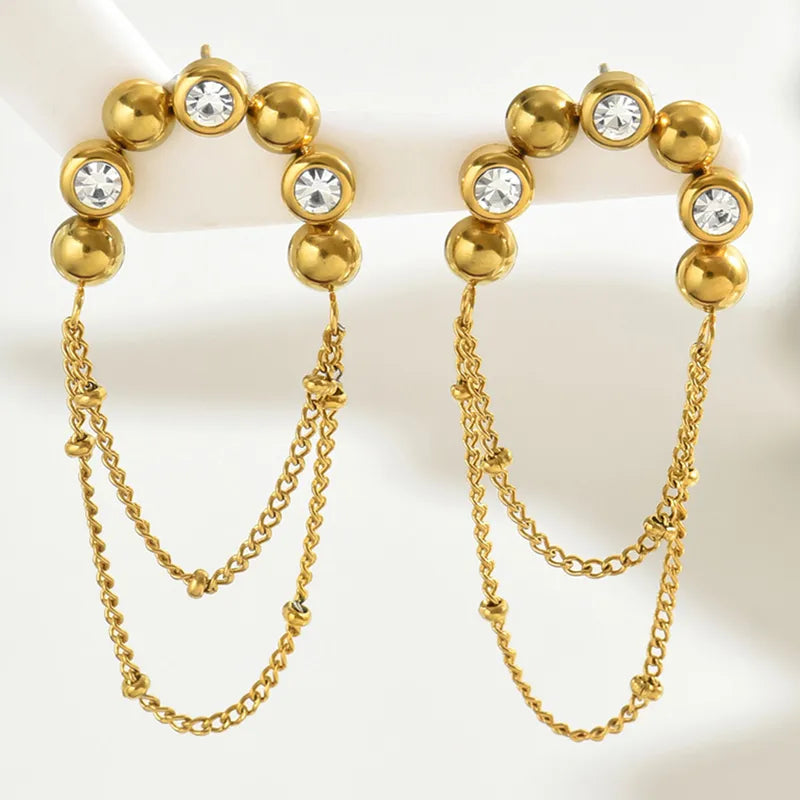 French Tassel Drop Earrings