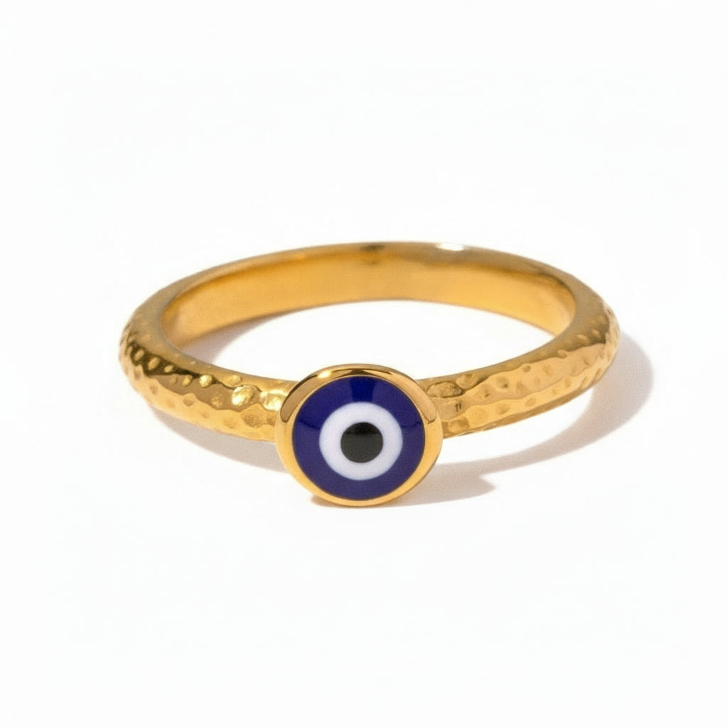 Gold Evil Eye Ring