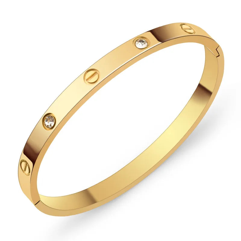 Classic Gold Screw Bangle