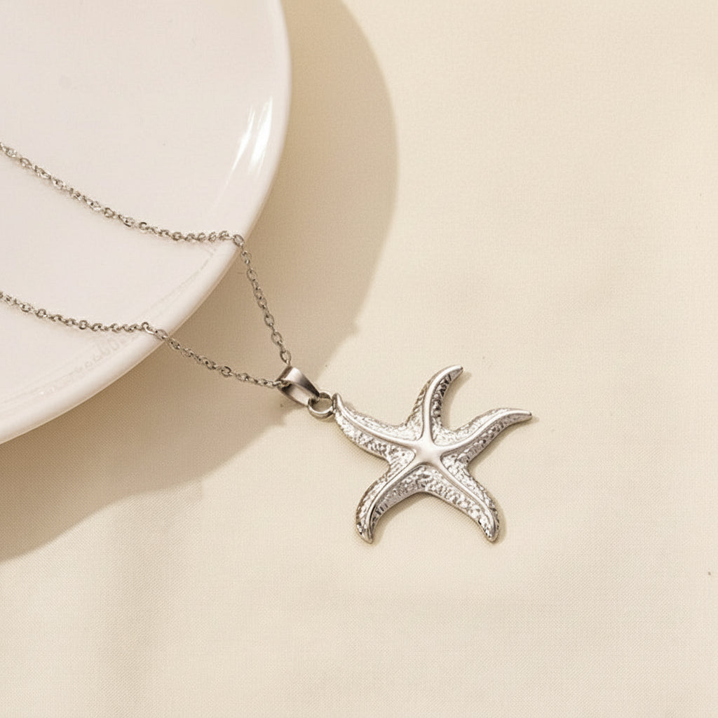 Starfish Pendant Necklace | Gold & Silver
