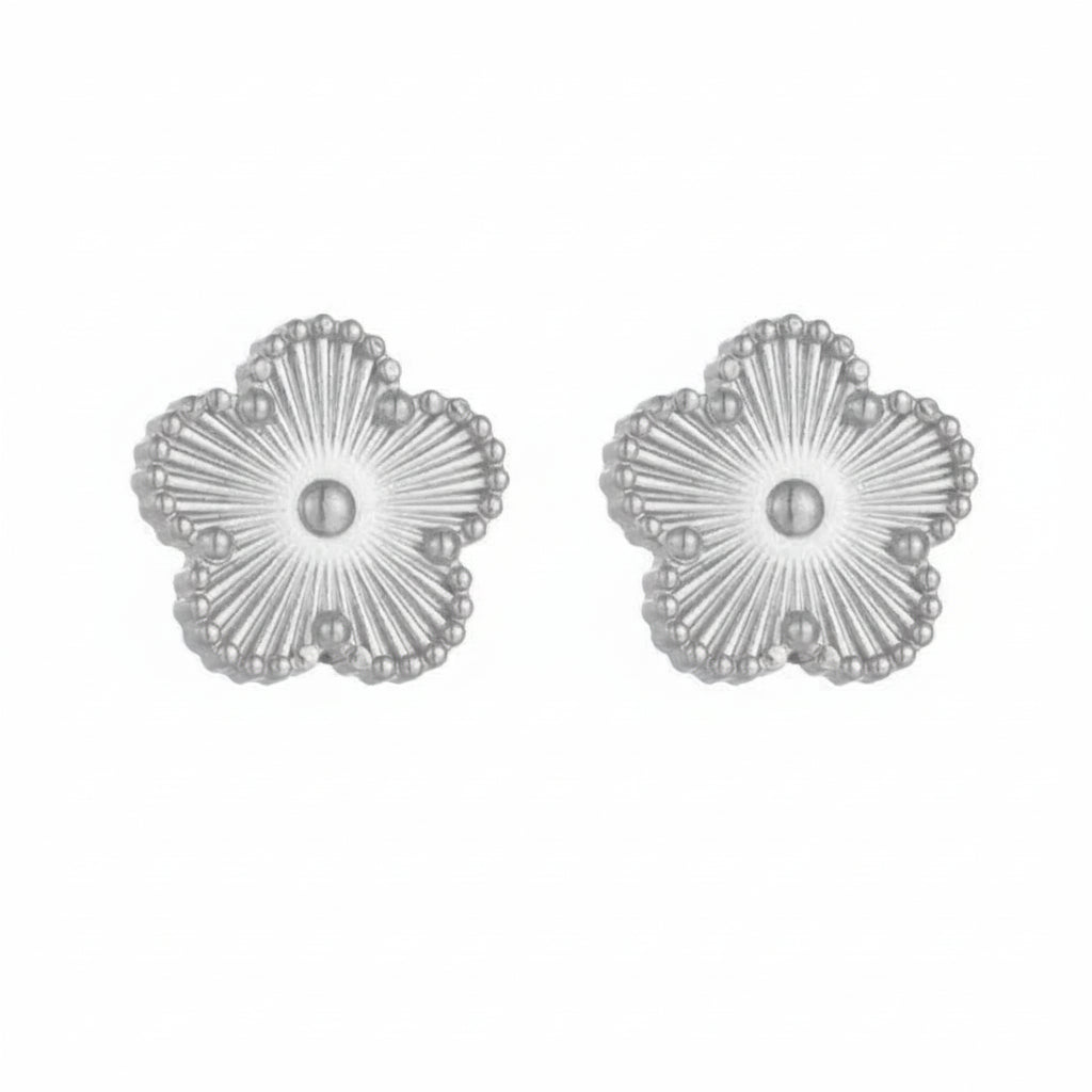 Silver Clover Earring