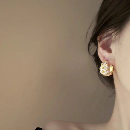 Vintage Style Statement Hoop