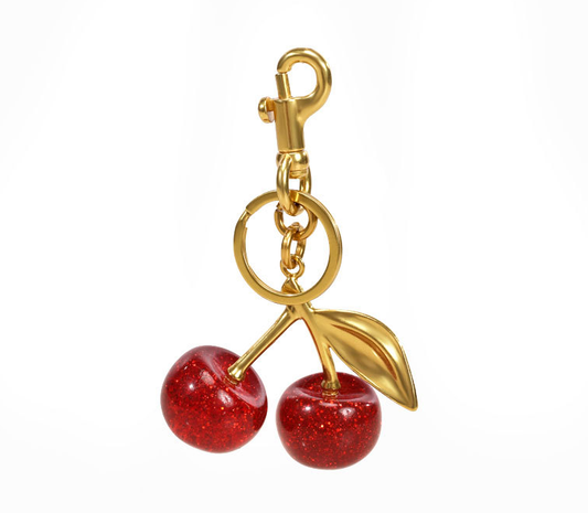 Cherry Handbag Charm Keychain