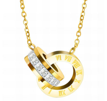 Interlocking Circle Pendant Necklace