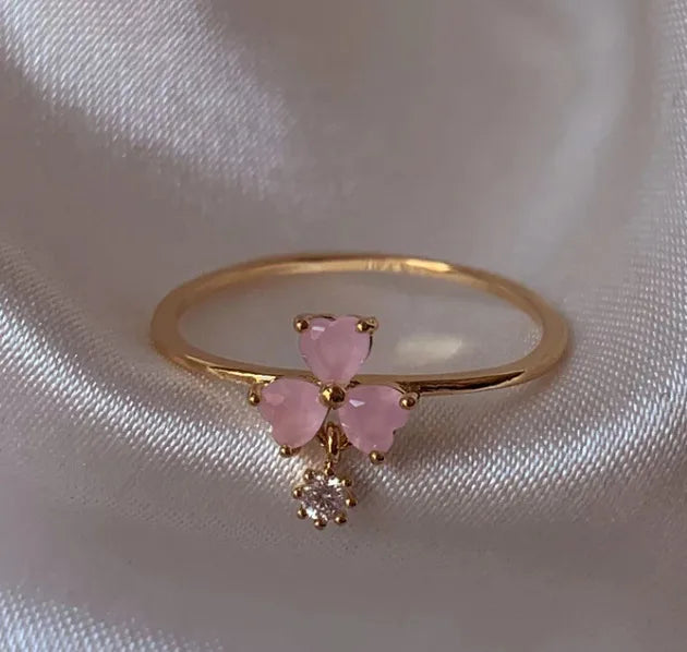 Dainty Floral & Celestial Ring
