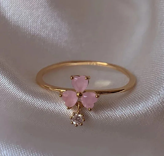Dainty Floral & Celestial Ring