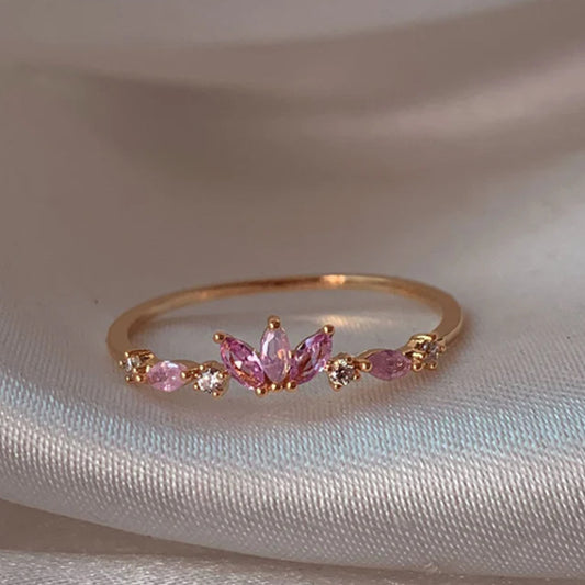 Dainty Floral & Celestial Ring