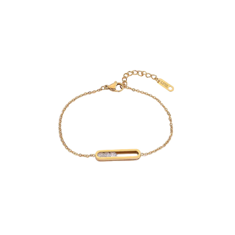 Gold Capsule Bar Bracelet