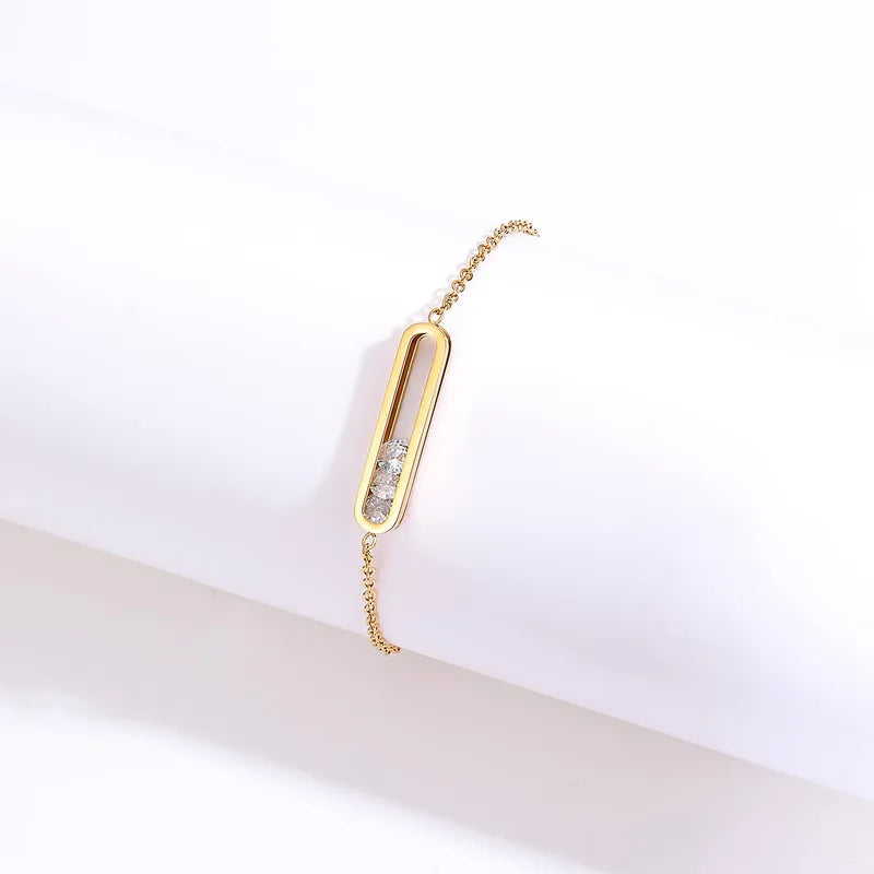 Gold Capsule Bar Bracelet