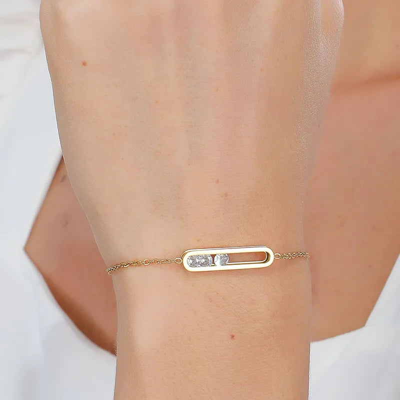 Gold Capsule Bar Bracelet