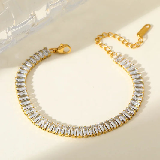 Elegant Gold Crystal Bracelet