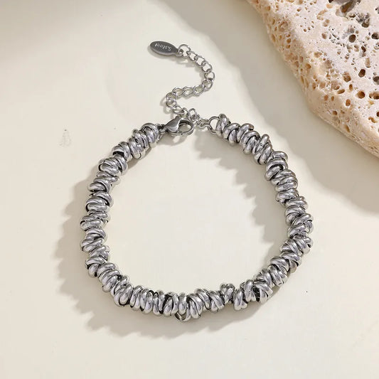 Chunky Knot Chain Bracelet | Statement Jewelry