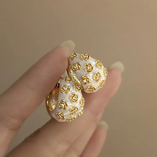 Vintage Style Statement Hoop