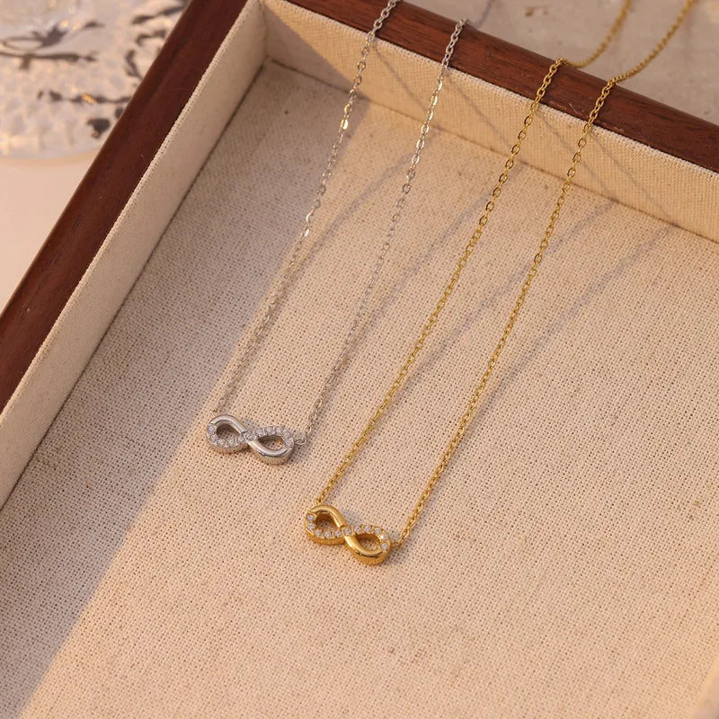 Infinity Pendant Necklace | Gold & Silver