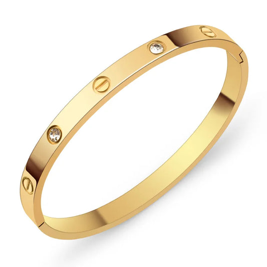 Classic Gold Screw Bangle