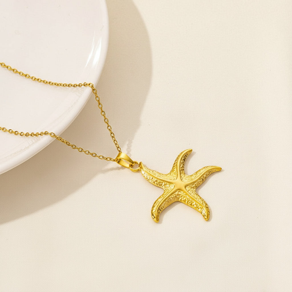 Starfish Pendant Necklace | Gold & Silver