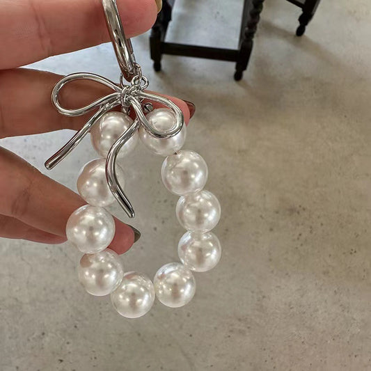 Pearl Bow Handbag Charm