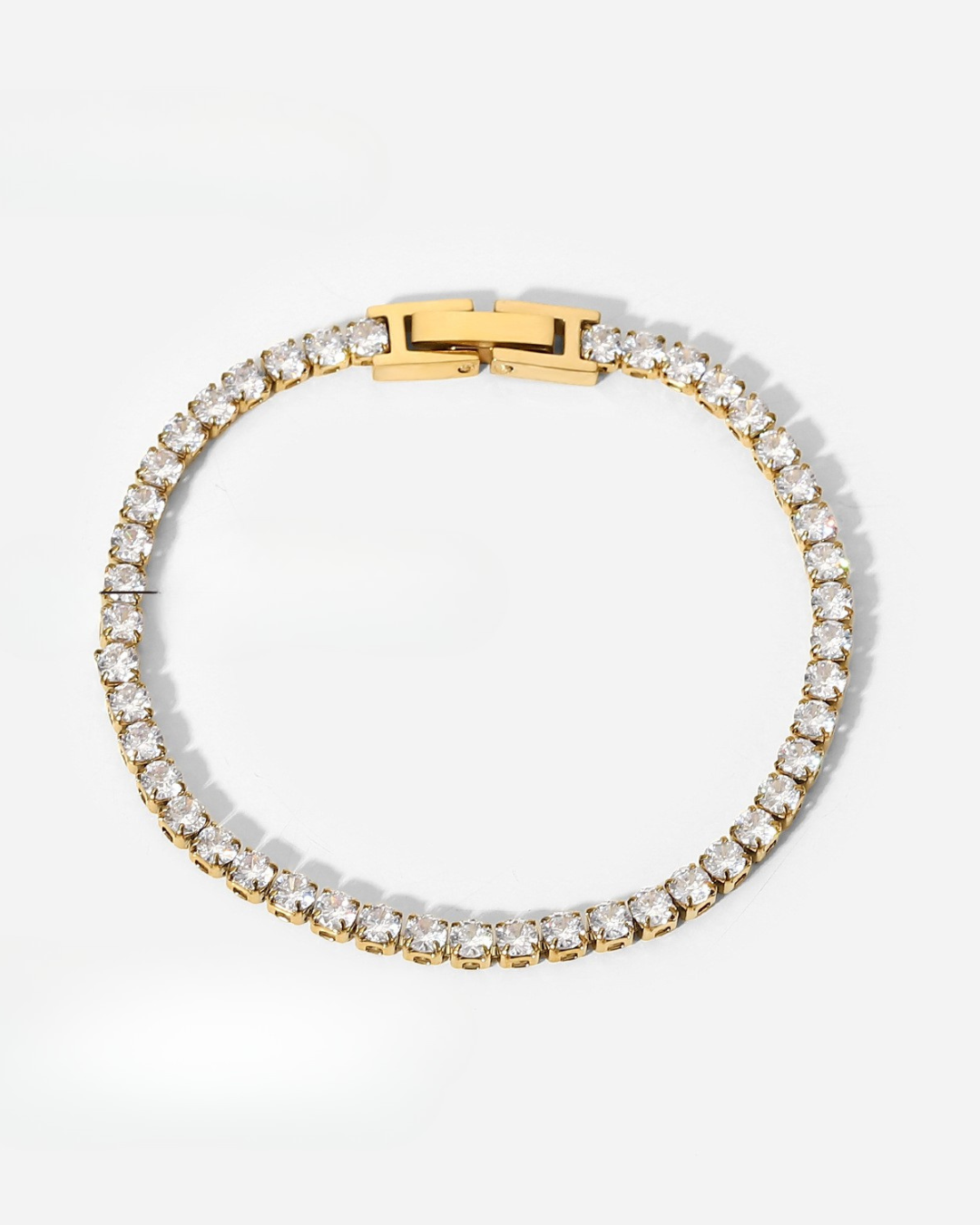 Gold Tennis Bracelet | 18K Gold Plated