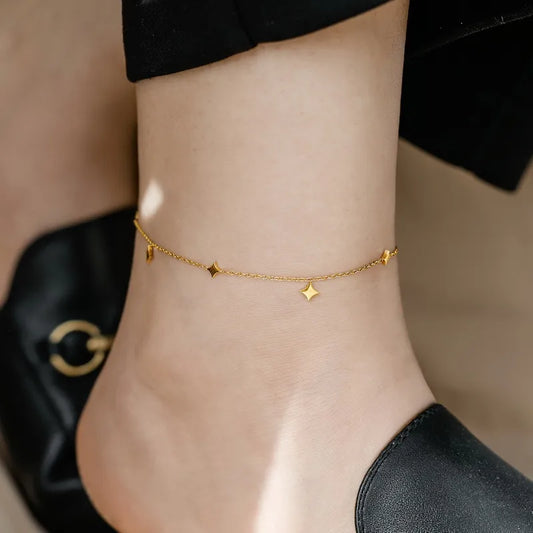 Star Charm Gold Anklet