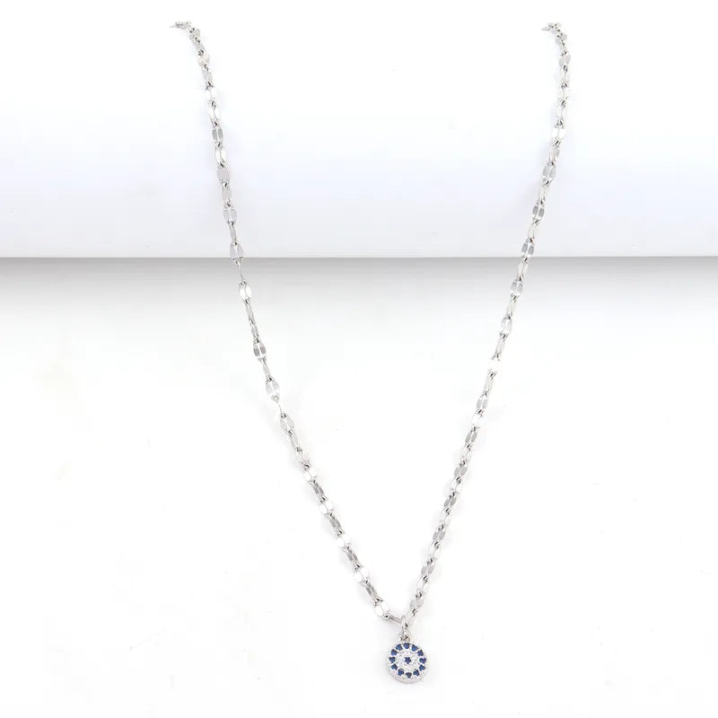 Silver Evil Eye Necklace