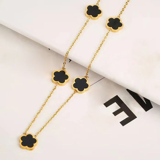Black Clover Four-Leaf Charm Necklace