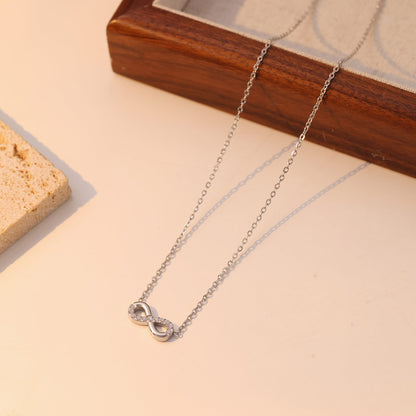 Infinity Pendant Necklace | Gold & Silver