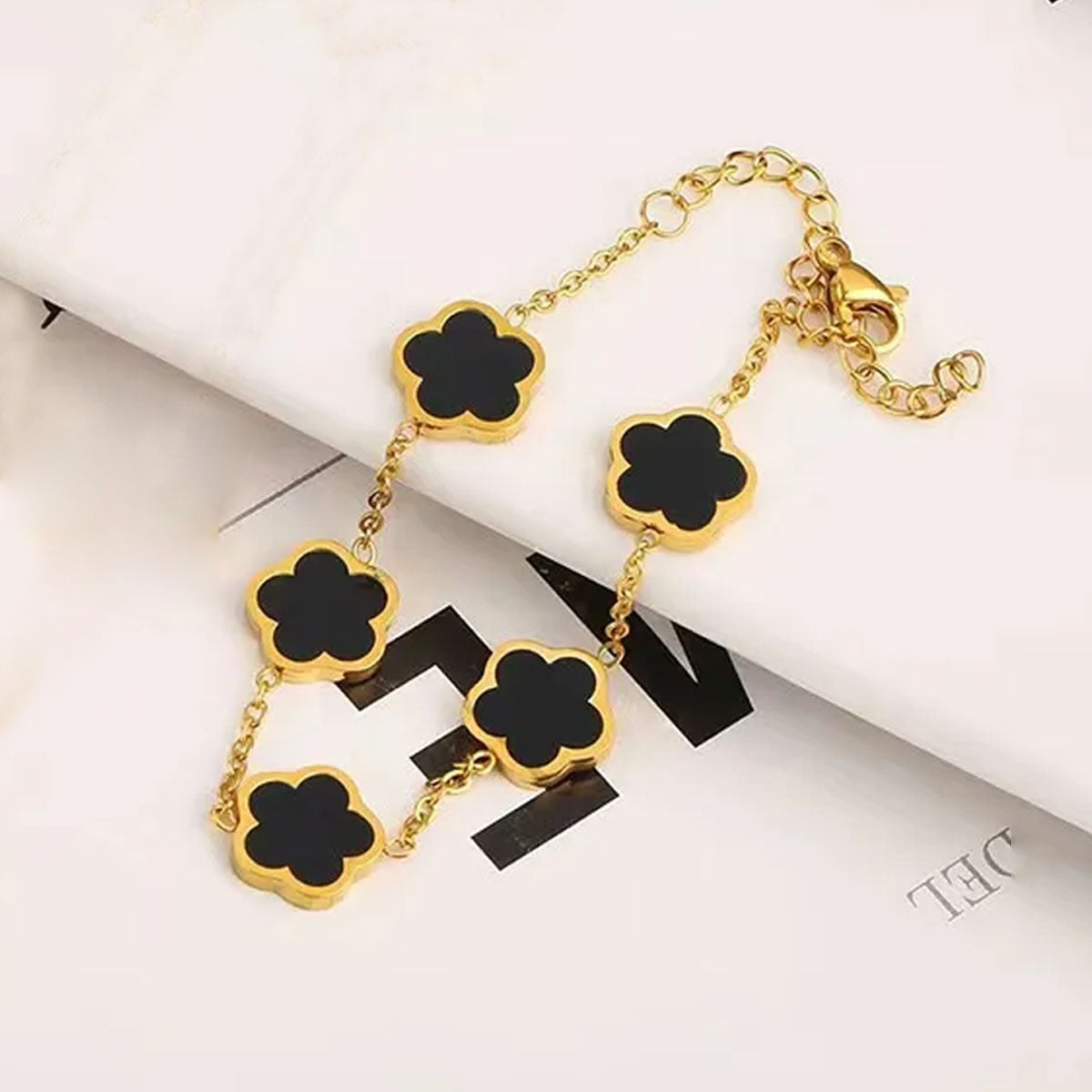 Black Clover Charm Bracelet