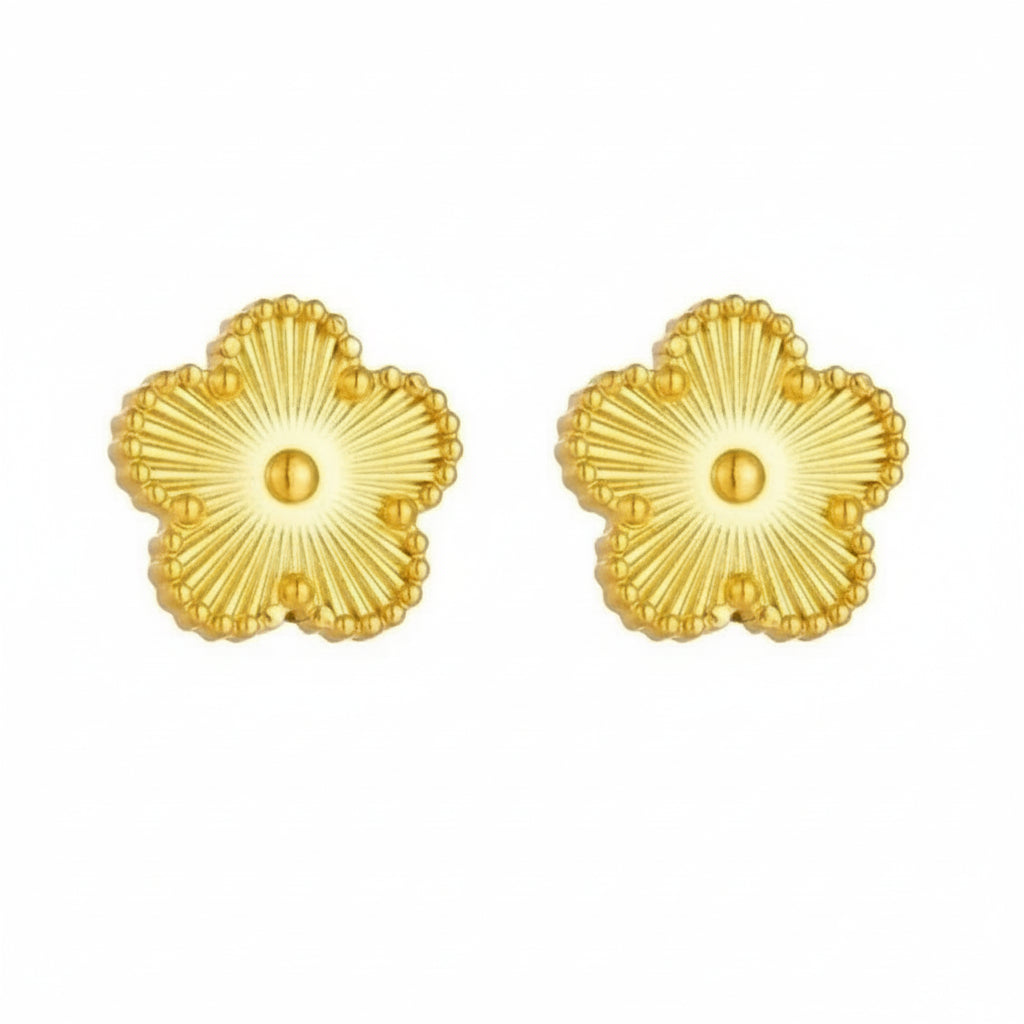Gold Clover Earring