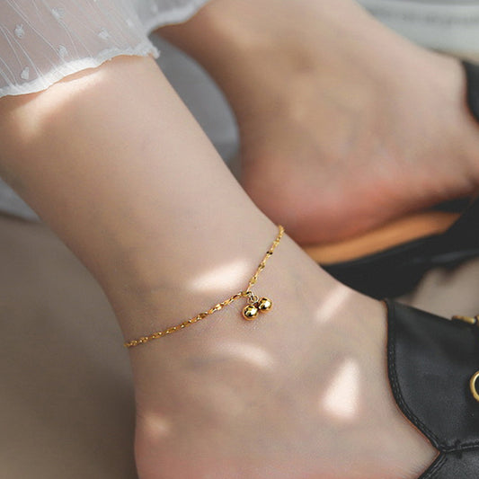 Gold Bee Charm Anklet