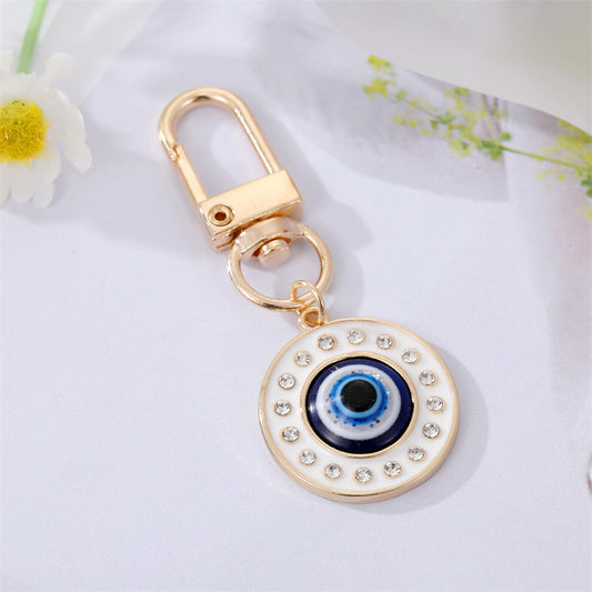 Evil Eye White Handbag Charm