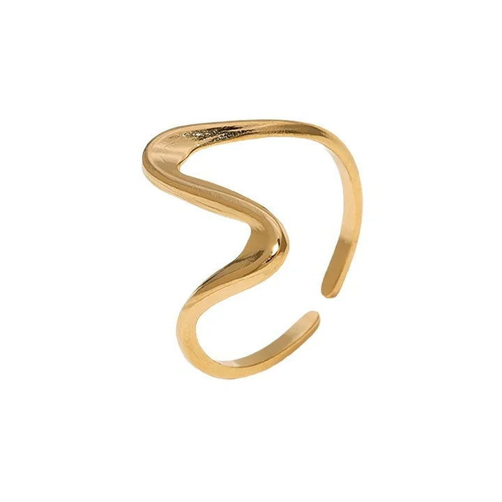 Adjustable Wavy Ring